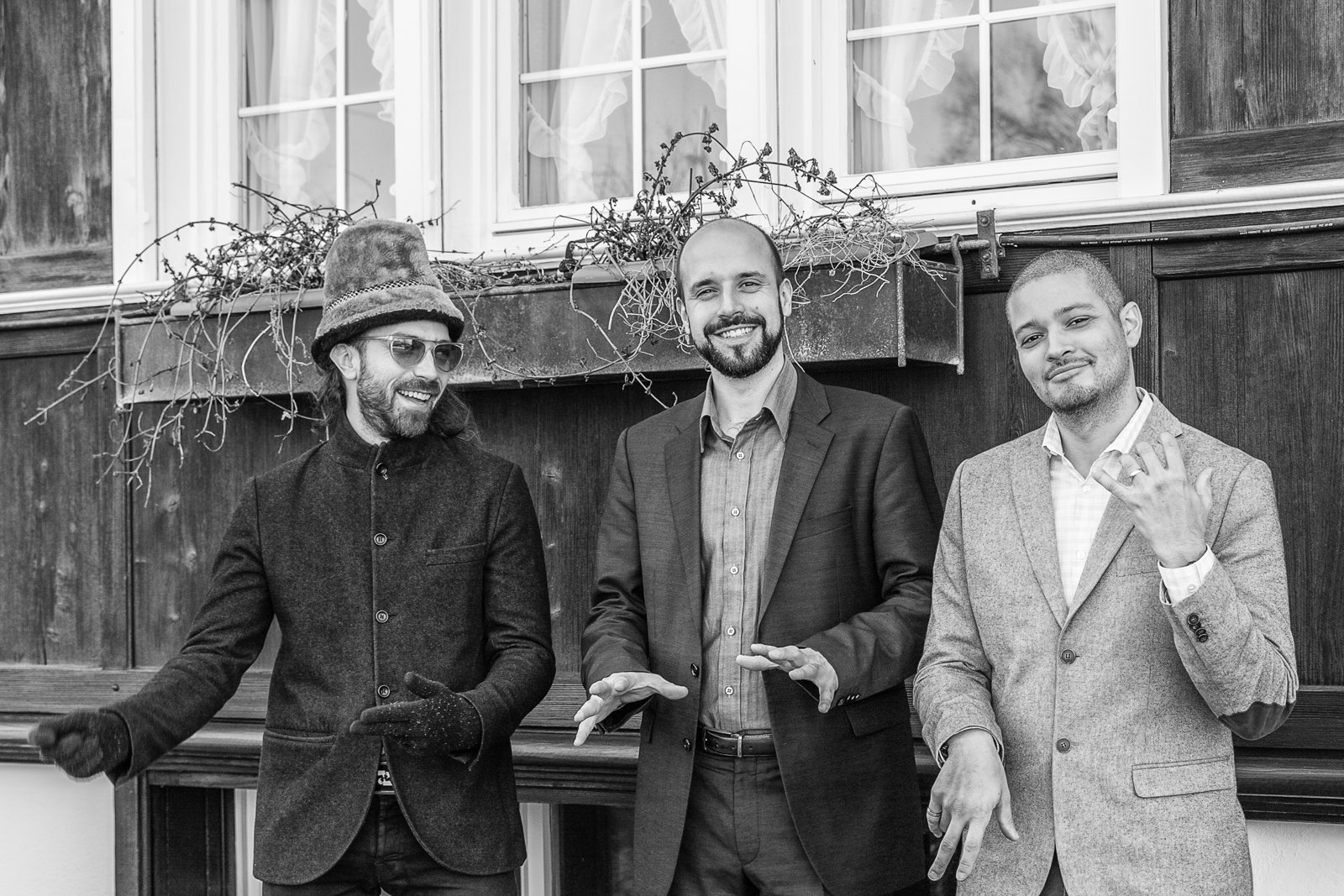 Claude Diallo Situation with Luques Curtis and Andy Bauer, portrait by André Brugger