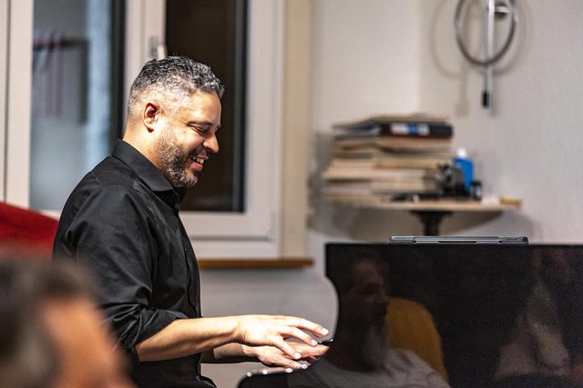 Zaccai Curtis at the grand piano